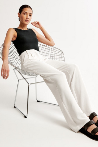 Ashcroft | Wide-Leg Tailored Trousers