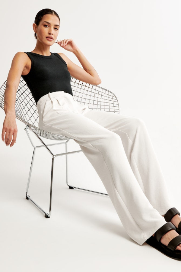 Ashcroft | Wide-Leg Tailored Trousers