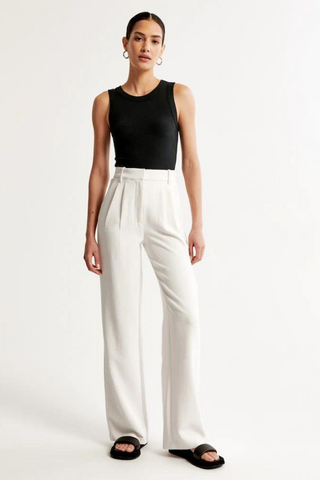 Ashcroft | Wide-Leg Tailored Trousers
