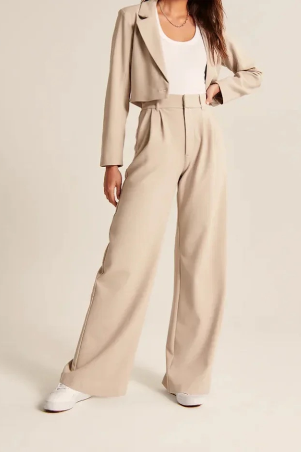 Ashcroft | Wide-Leg Tailored Trousers