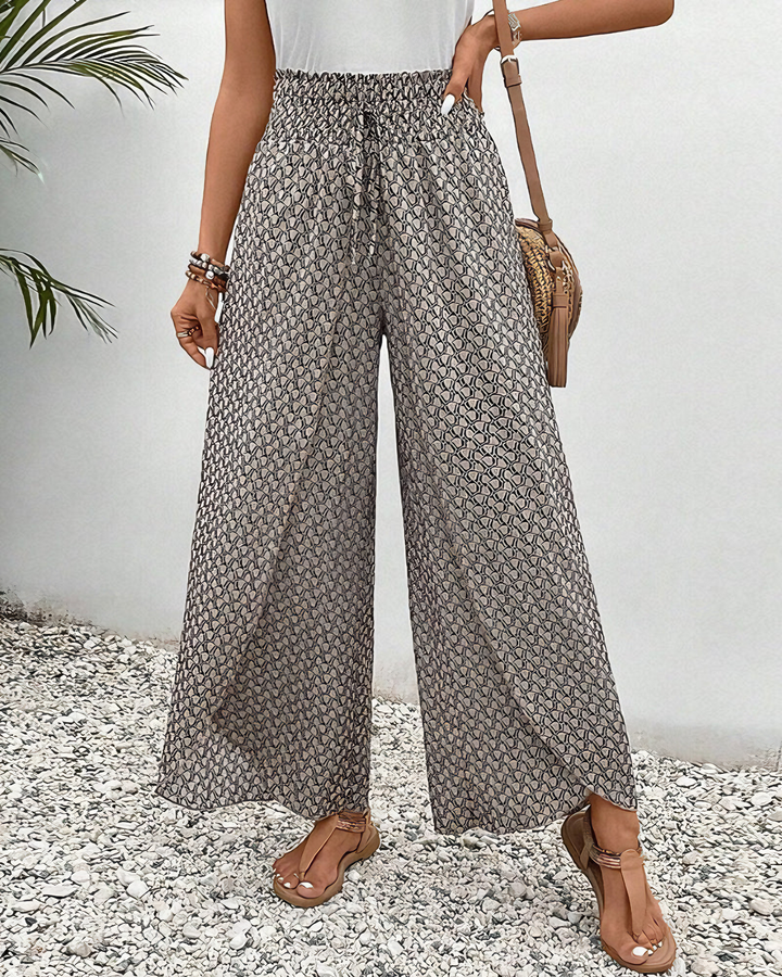 Ashcroft | Wide-Leg Trousers in Geometric Print
