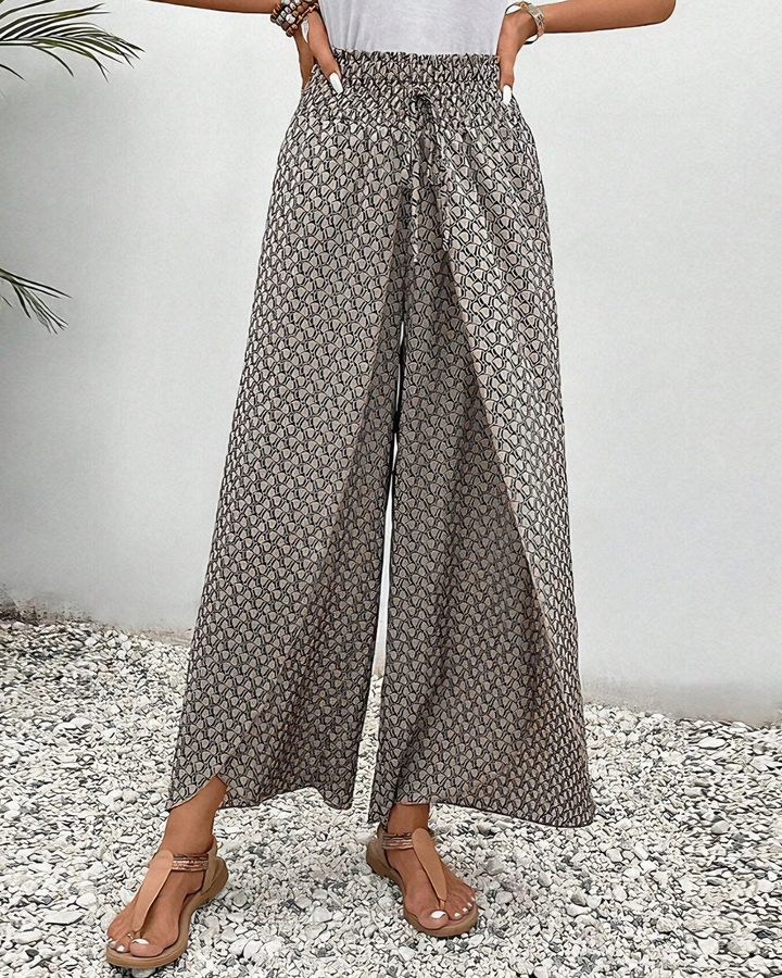 Ashcroft | Wide-Leg Trousers in Geometric Print
