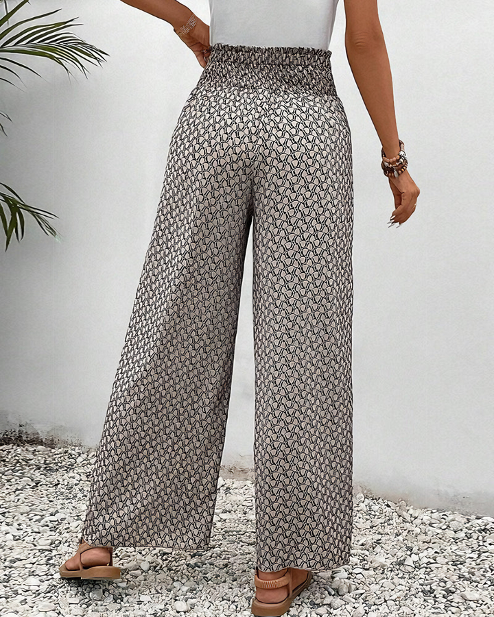 Ashcroft | Wide-Leg Trousers in Geometric Print