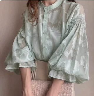 Talía | Floral Long-Sleeve Blouse