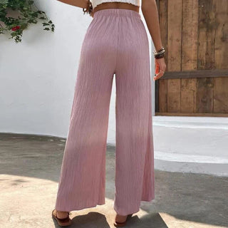 Wide-Leg Casual Trousers