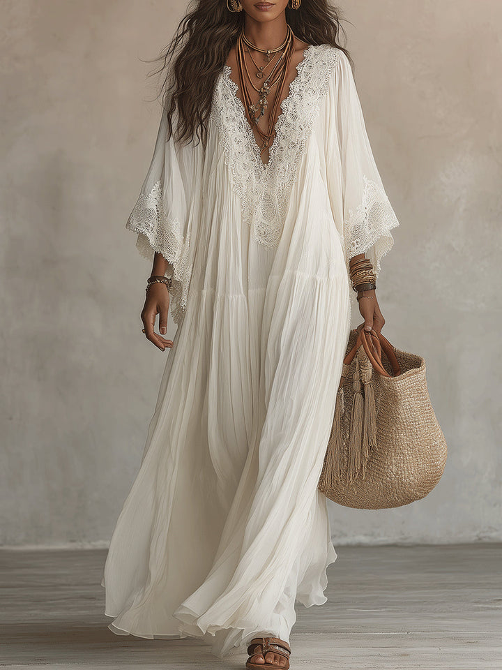 Ashcroft | Chiffon Lace Maxi Dress