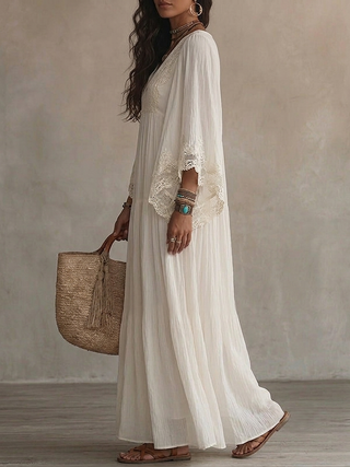 Ashcroft | Chiffon Lace Maxi Dress