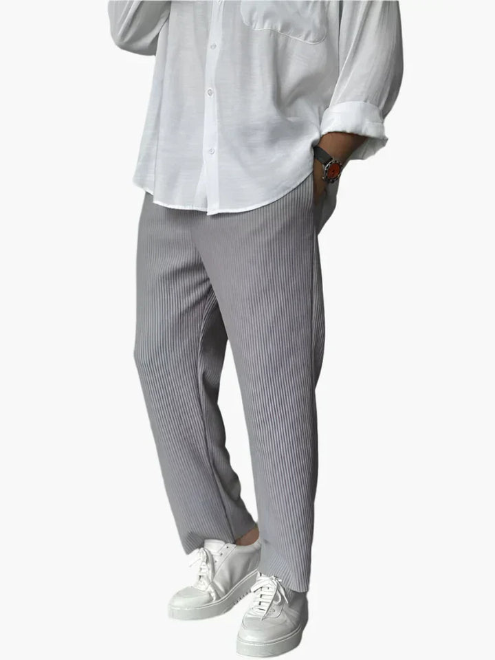 Ashcroft | Men's Relaxed Fit Pleated Trousers – Elegant Everyday & Business Look