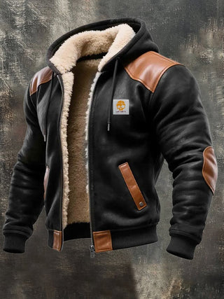 Winter Blouson with Leather Details