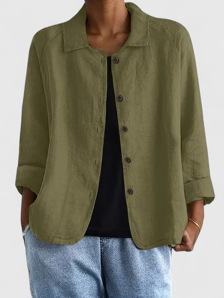 Frida | Relaxed Button-Front Shirt