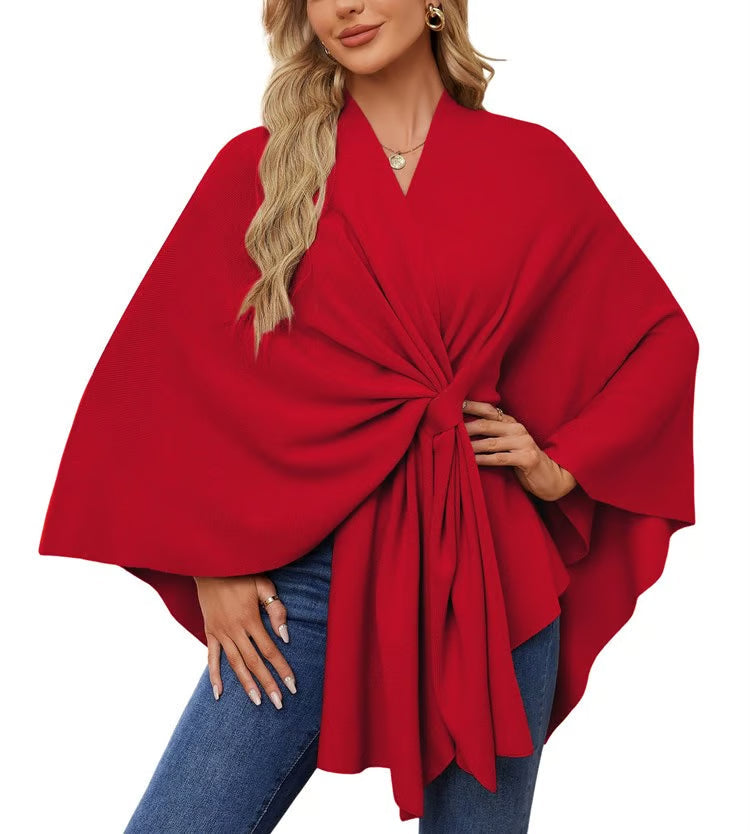 Maegan | Elegant Poncho-Style Shawl