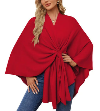 Maegan | Elegant Poncho-Style Shawl