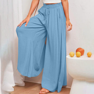 Wide-Leg Casual Trousers