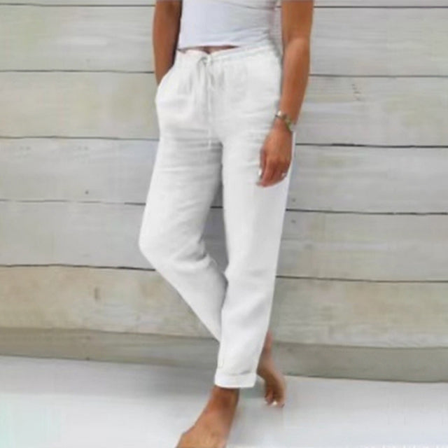 Straight-Leg Casual Trousers