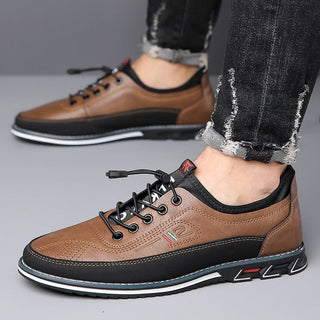 DONACCI Leather Slip-Lace Sneaker