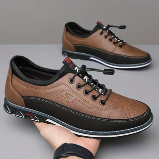 DONACCI Leather Slip-Lace Sneaker