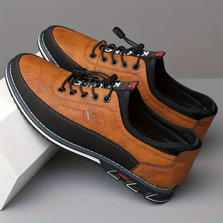 DONACCI Leather Slip-Lace Sneaker