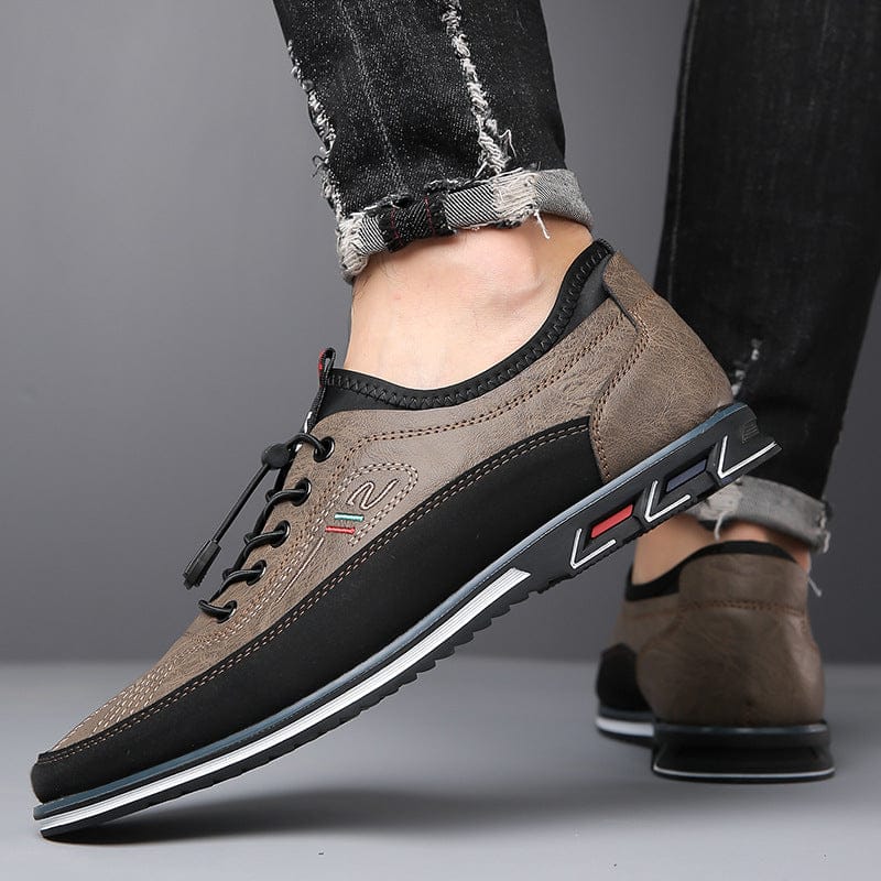 DONACCI Leather Slip-Lace Sneaker