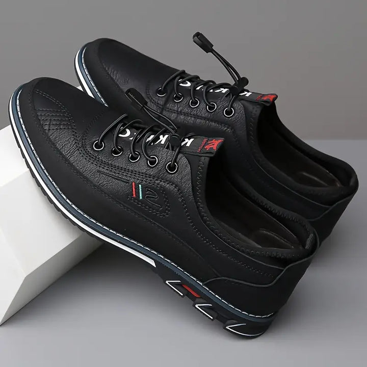 DONACCI Leather Slip-Lace Sneaker