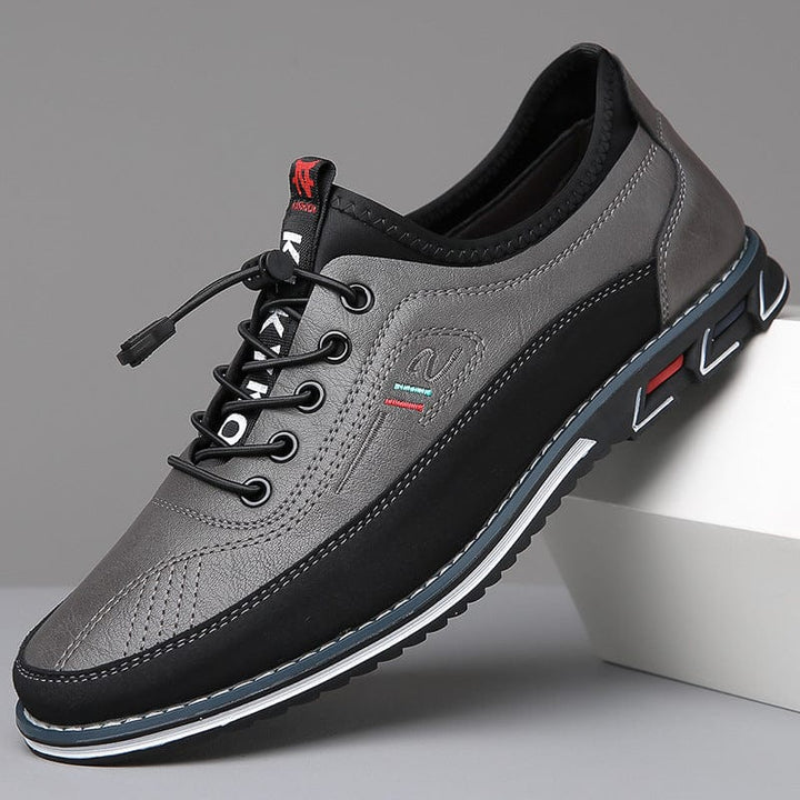 DONACCI Leather Slip-Lace Sneaker