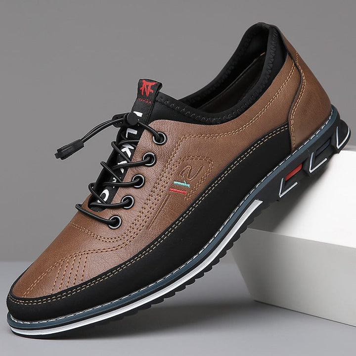 DONACCI Leather Slip-Lace Sneaker