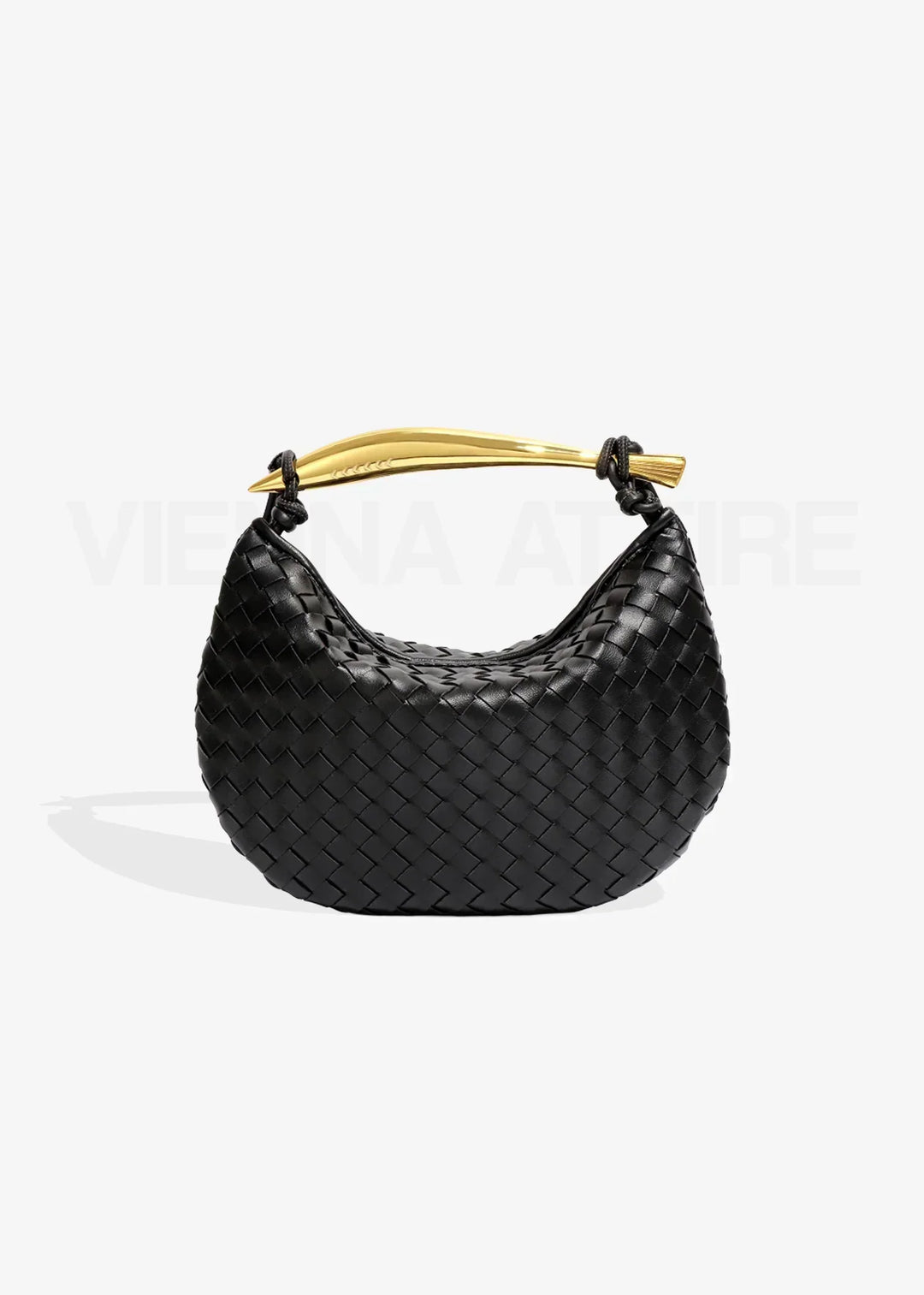 Alejandra | Woven Bag with Gold Handle