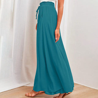 Wide-Leg Casual Trousers
