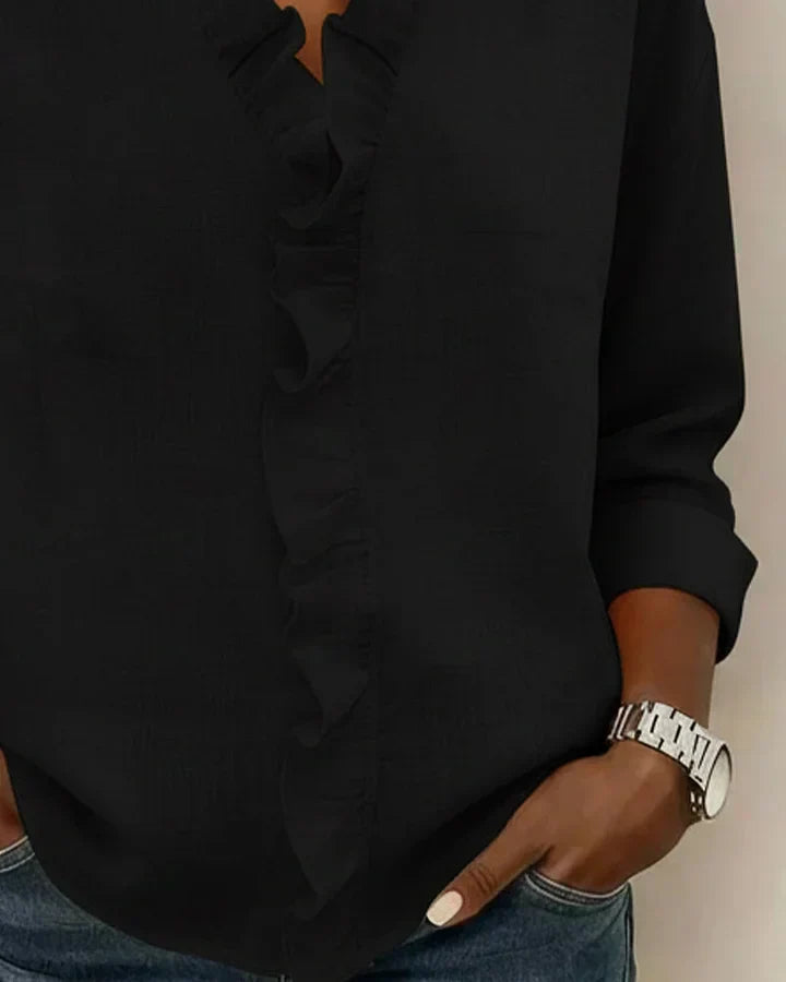 Ashcroft | Refined V-Neck Blouse