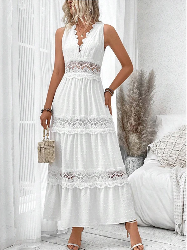 Ashcroft Lace V-Neck Dress – view 3