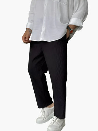 Ashcroft | Men's Relaxed Fit Pleated Trousers – Elegant Everyday & Business Look
