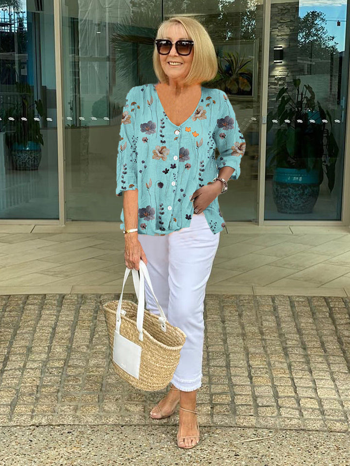 Ashcroft | Bellamy Floral French Vintage Blouse