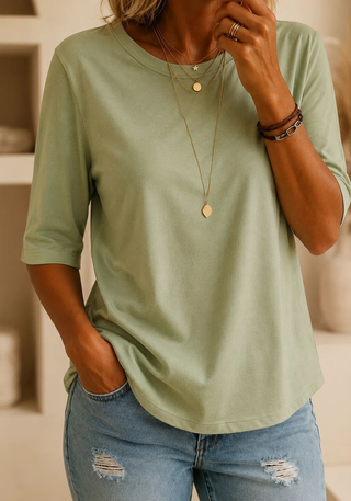 Harper | Relaxed Everyday Half-Sleeve Tee