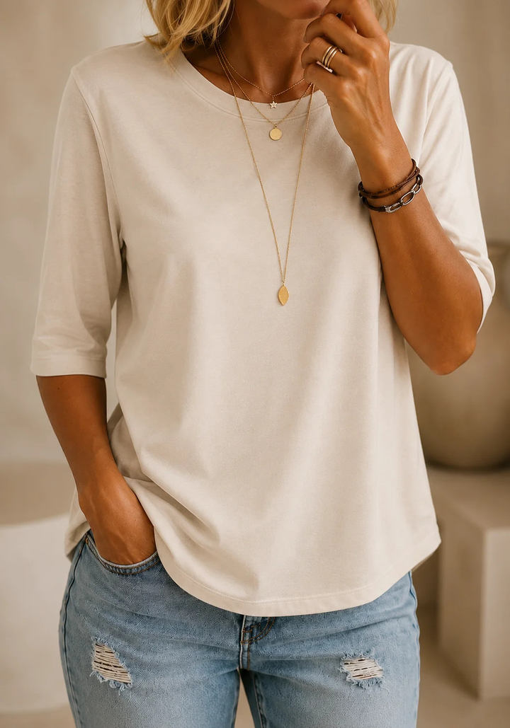 Harper | Relaxed Everyday Half-Sleeve Tee