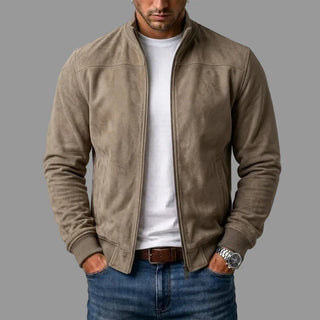 DONACCI Suede Bomber Jacket