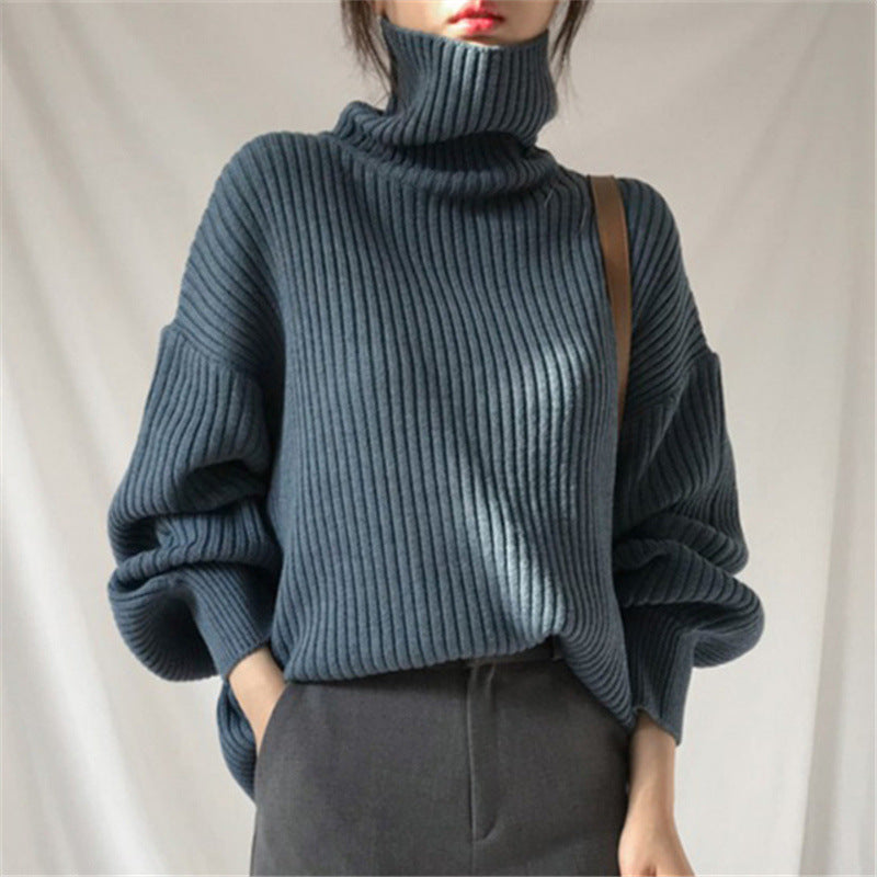 Cazel | Luxe Roll-Neck Jumper with Balloon Sleeves