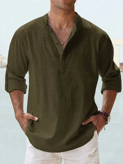 Ashcroft | Men's Breathable Linen Shirt