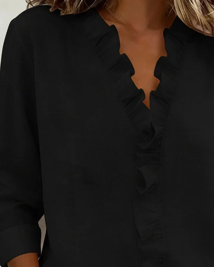 Ashcroft | Refined V-Neck Blouse