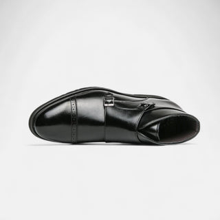 Ashcroft | Patrizio Men's Premium Vegan Leather Monk Strap Boots