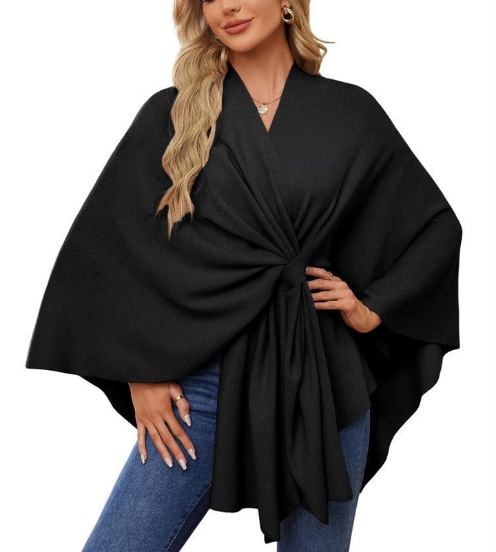 Maegan | Elegant Poncho-Style Shawl