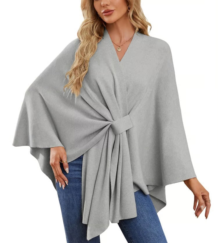 Maegan | Elegant Poncho-Style Shawl