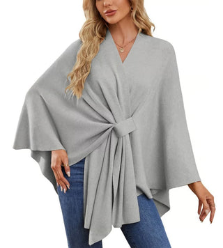 Maegan | Elegant Poncho-Style Shawl