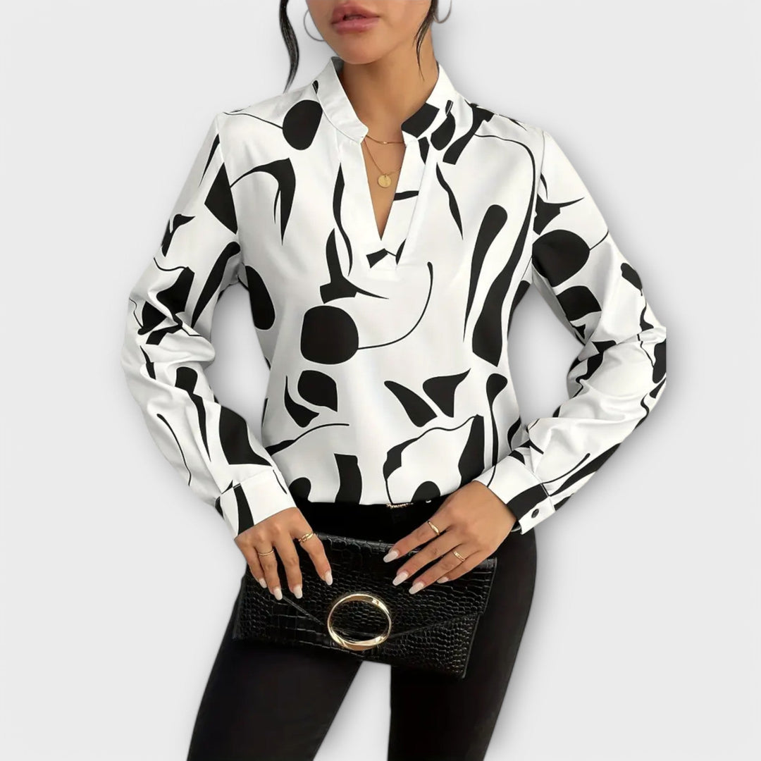 Ashcroft | Zaylith Elegant V-Neck Blouse