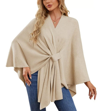Maegan | Elegant Poncho-Style Shawl