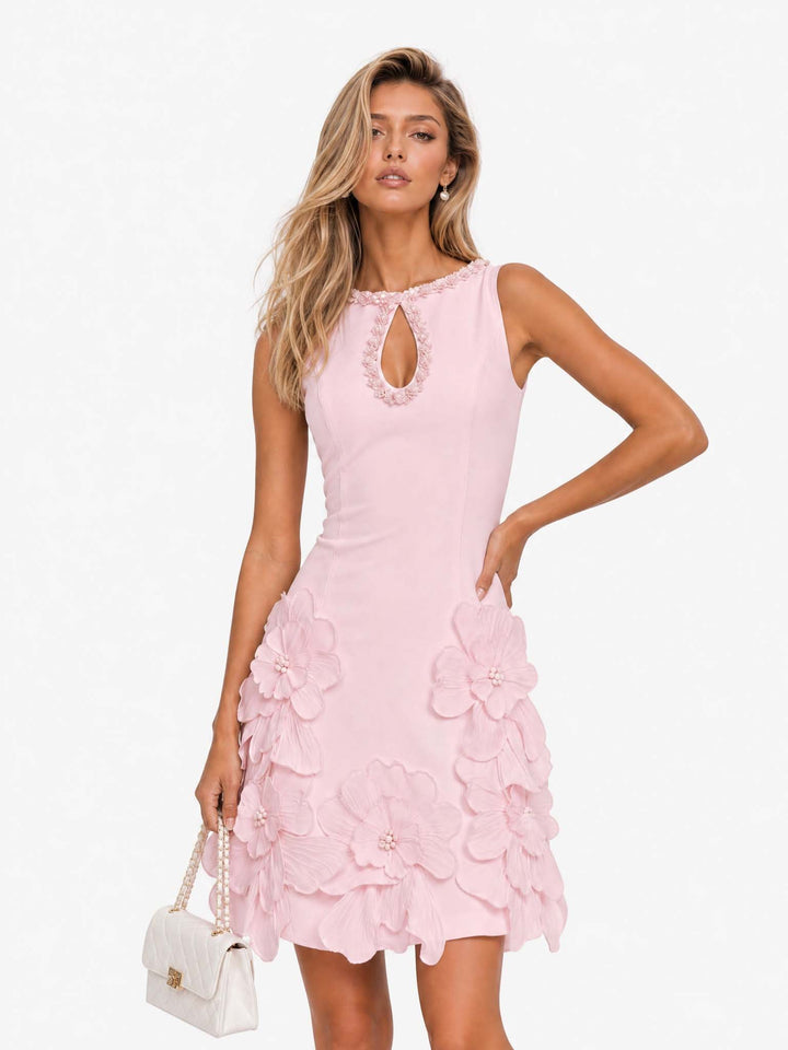 Sleeveless Cut-Out Mini Dress