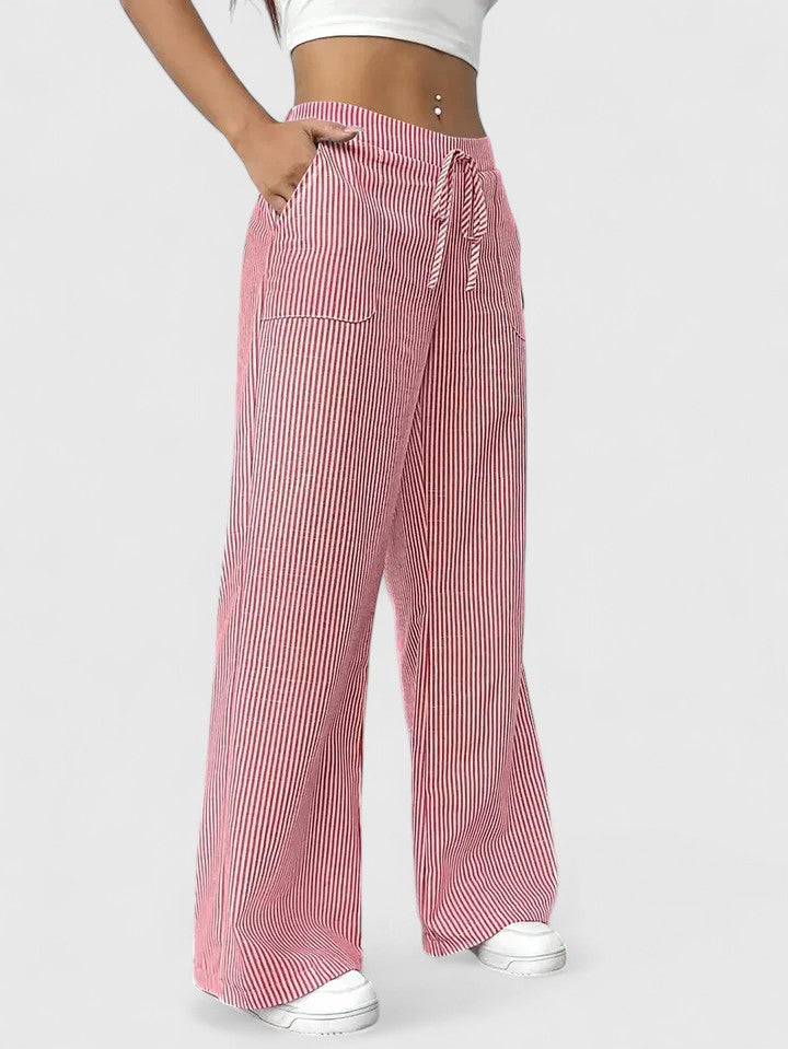 Ashcroft | Birgit Comfortable Wide-Leg Trousers with Elegant Details