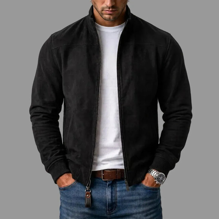 DONACCI Suede Bomber Jacket