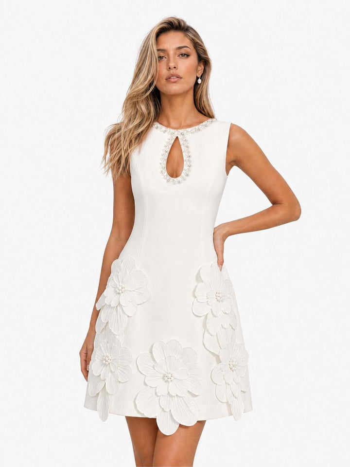 Sleeveless Cut-Out Mini Dress