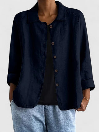 Frida | Relaxed Button-Front Shirt