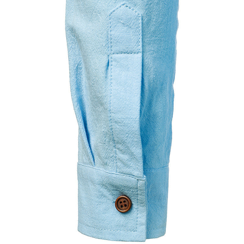 Ashcroft | Men's Vintage Linen Long-Sleeve Shirt