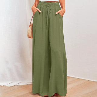 Wide-Leg Casual Trousers